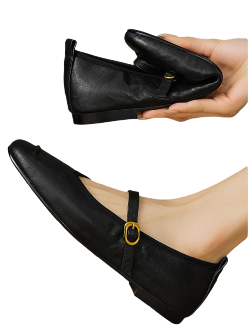 Solvivra Slip Into It Round Toe Flat Shoes