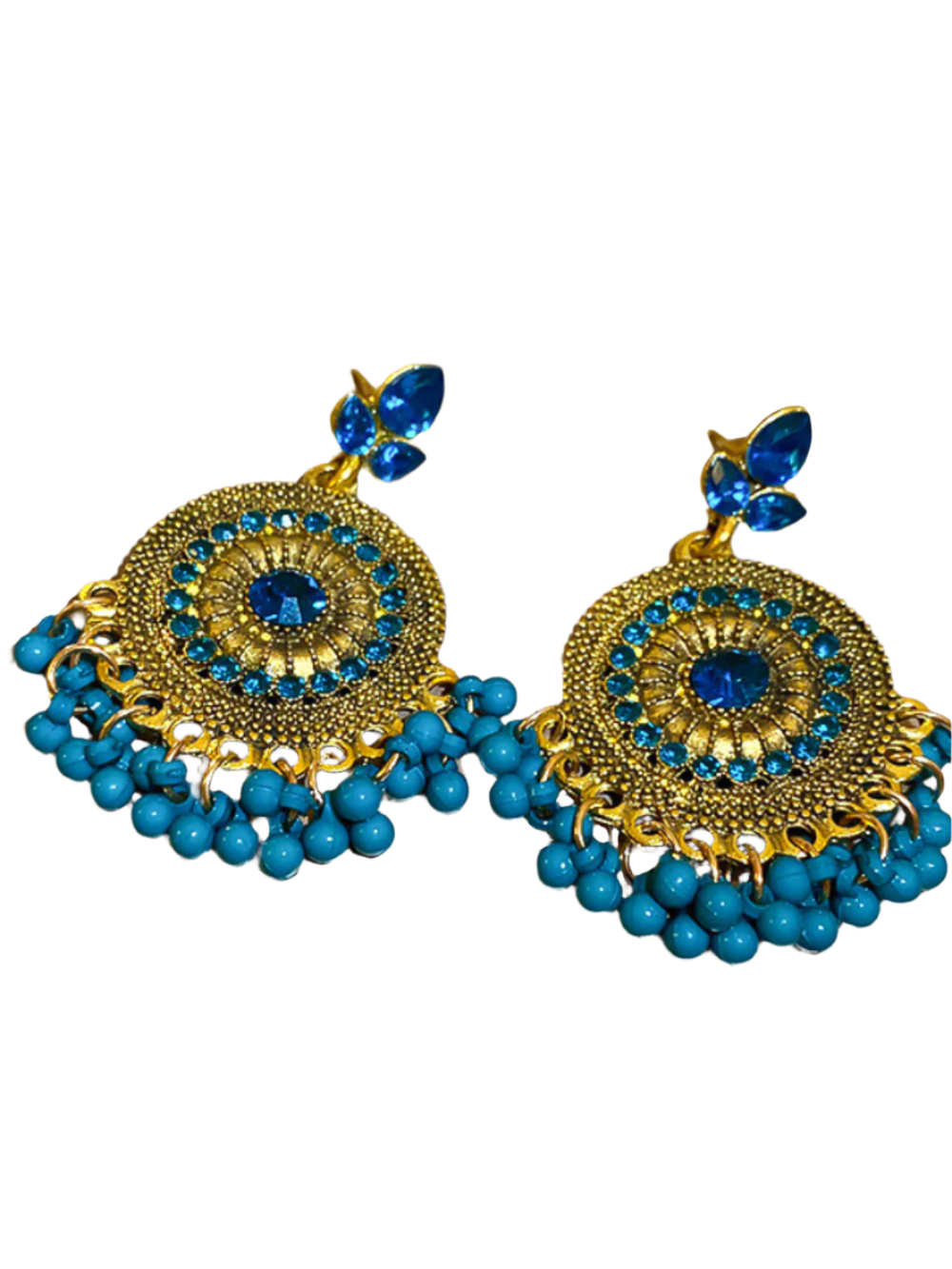 Solvivra Dazzle Drop Rhinestone Earrings