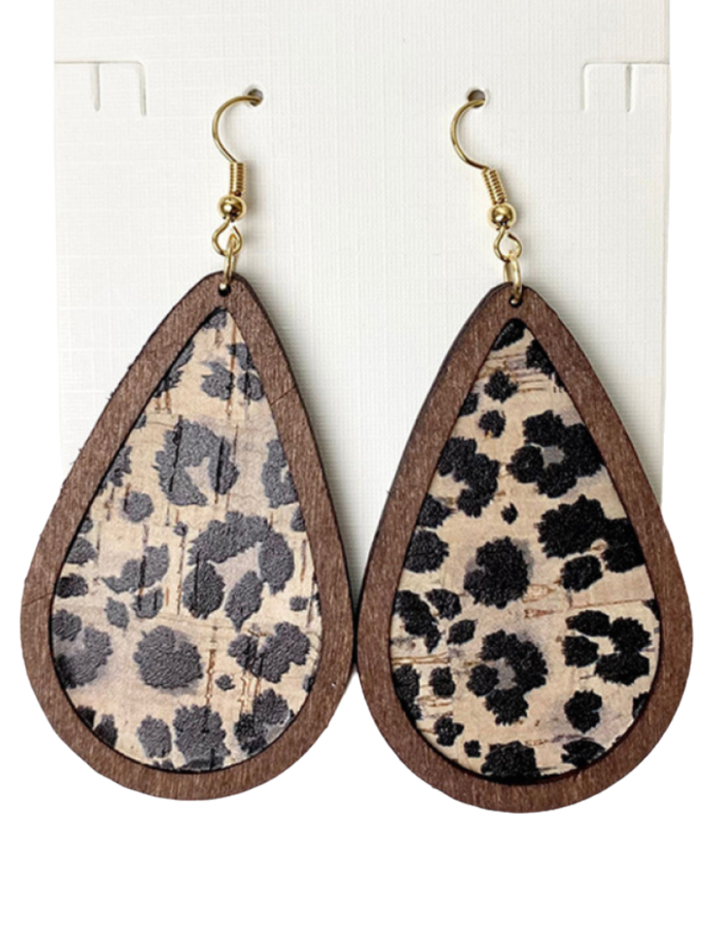 Solvivra Carved Calm Teardrop Earrings