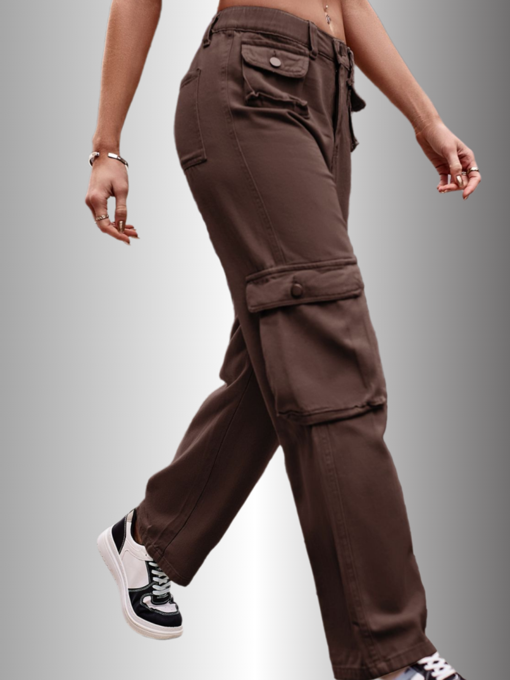 Solvivra Off-Duty Loose Cargo Pants