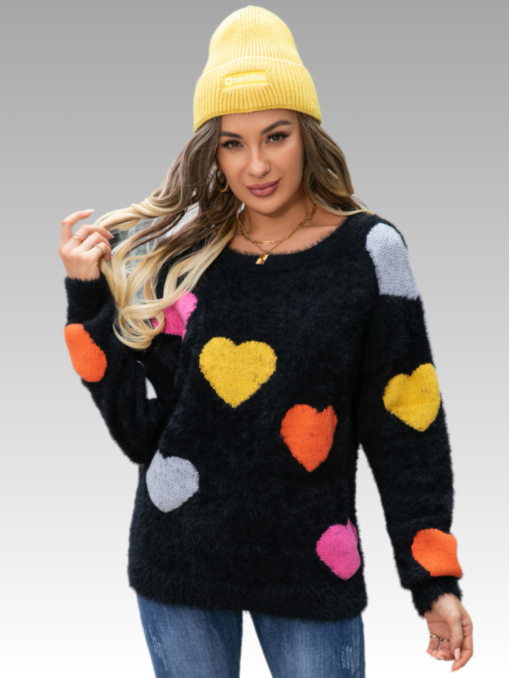 Solvivra Flutter Hearts Sweater
