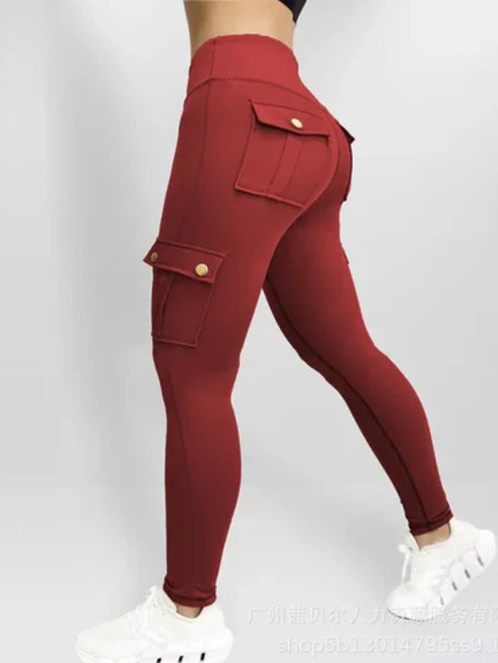 Solvivra High Waist Cargo Fit Pants