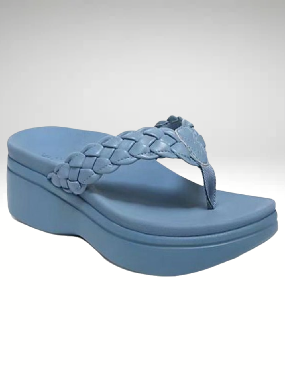 Solvivra Coastal Rise Toe Post Wedge Sandals
