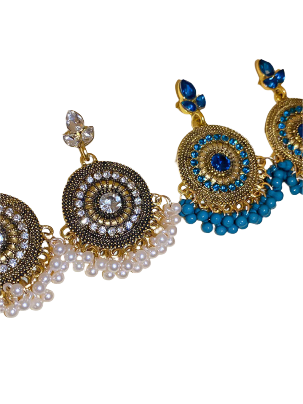 Solvivra Dazzle Drop Rhinestone Earrings
