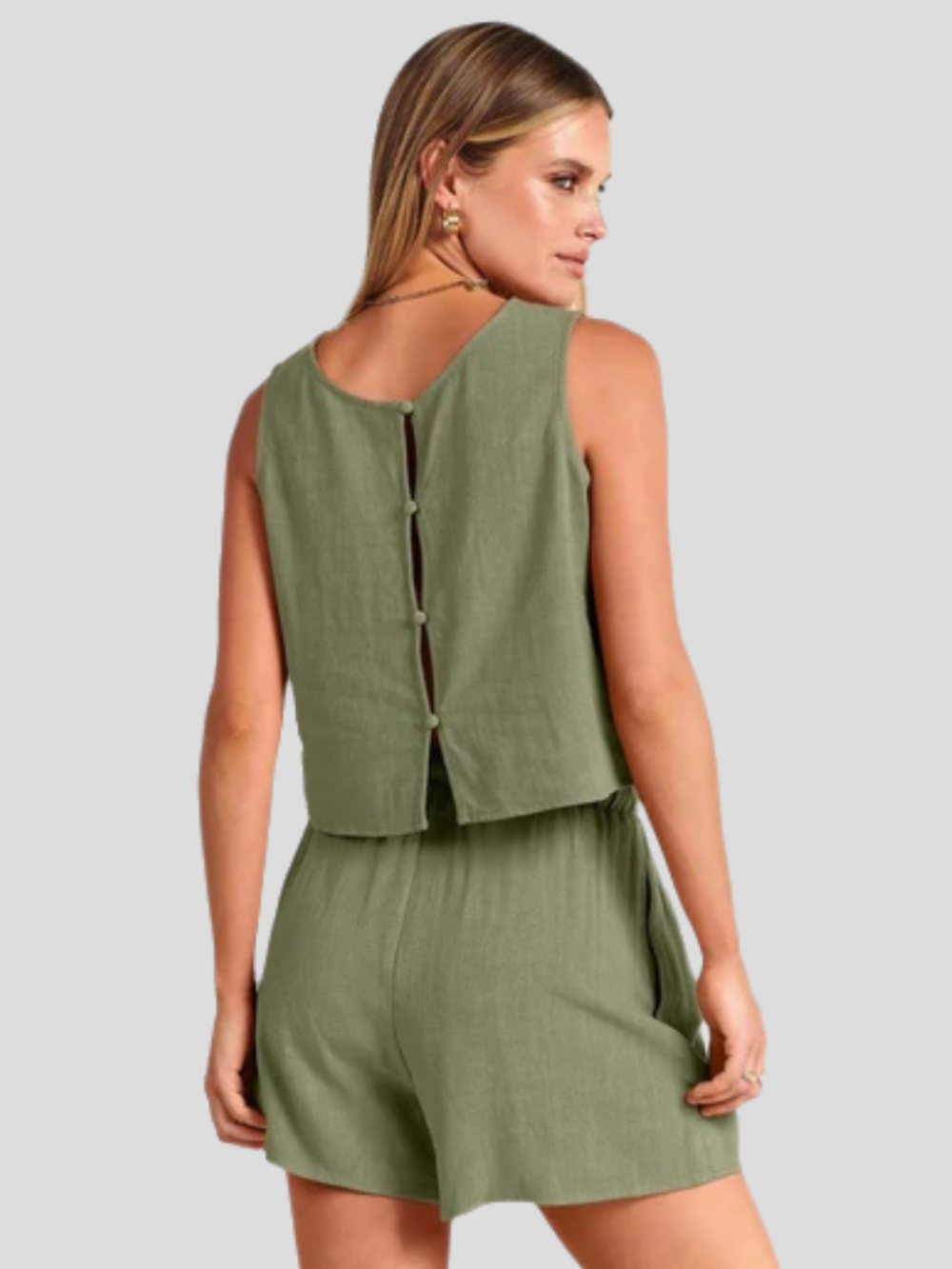 Solvivra Tropical Ease Drawstring Summer Set