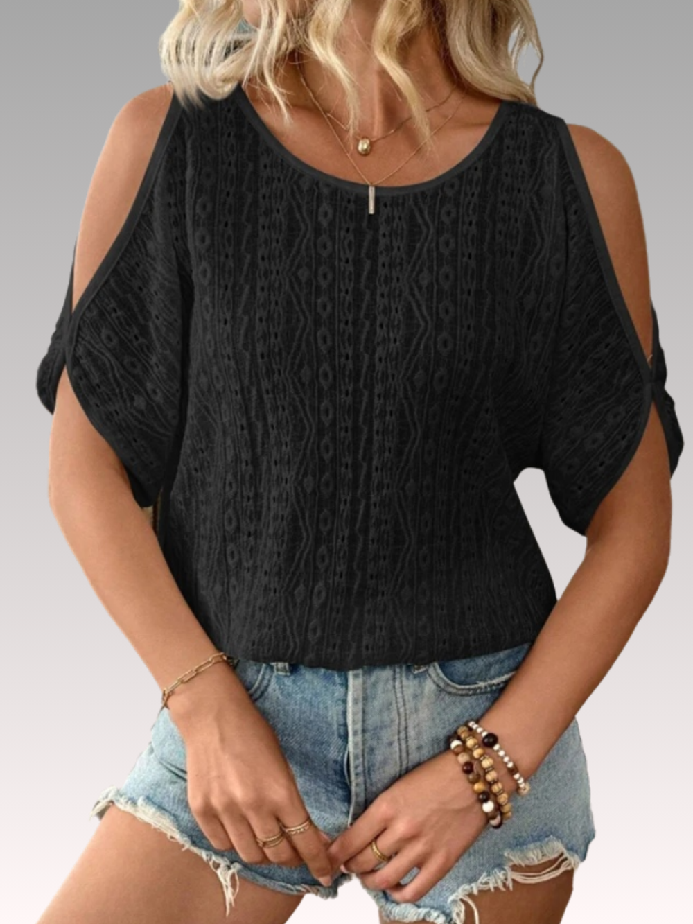 Solvivra Bat Sleeve Blouse