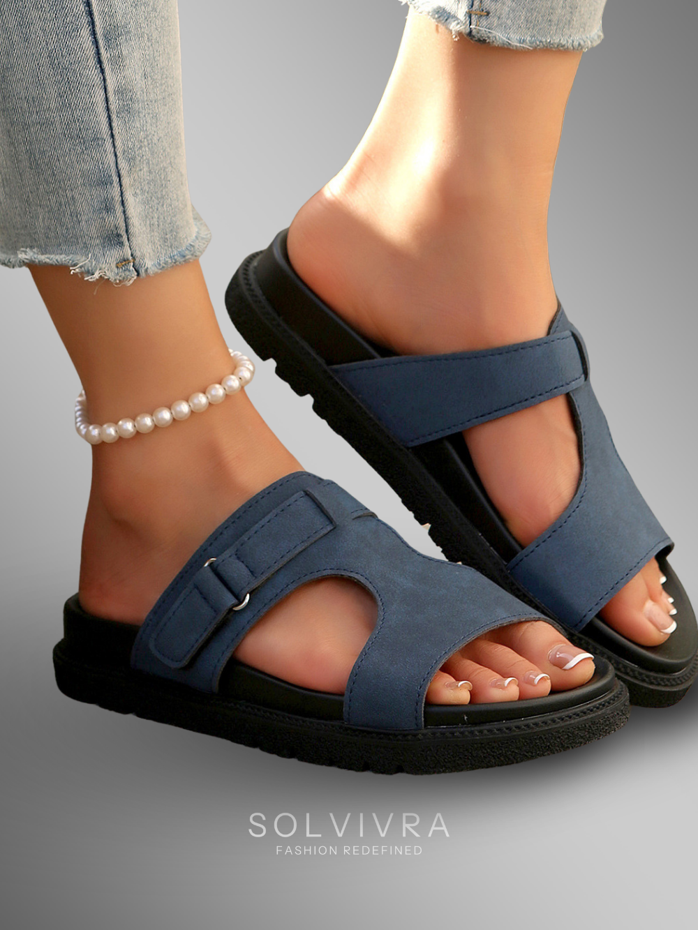 Solvivra Metro Minimal Flat Sandals