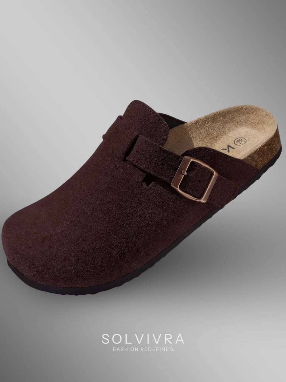 Solvivra SuedeStep Comfort Slides
