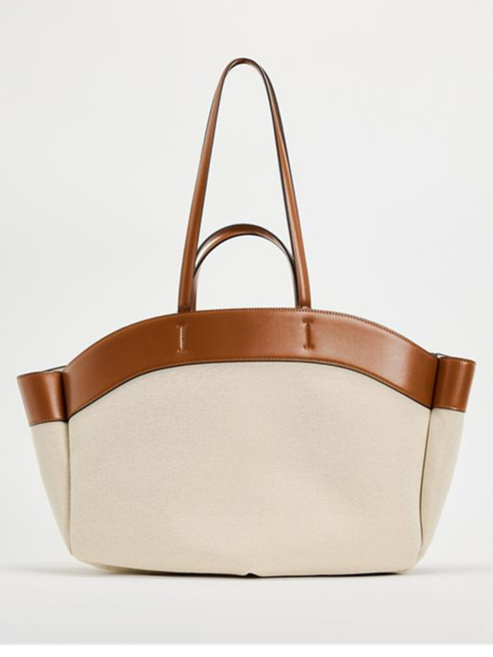 Solvivra Two-Tone Canvas Shoulder Bag