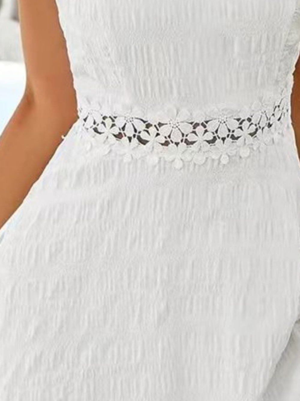 Solvivra Pearl Bloom Lace Cami Dress