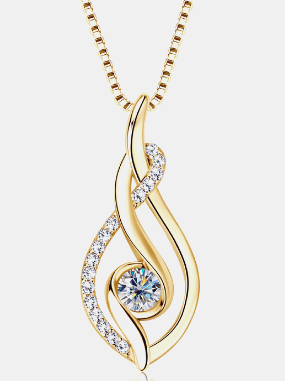 Solvivra Eternal Gleam Moissanite Necklace