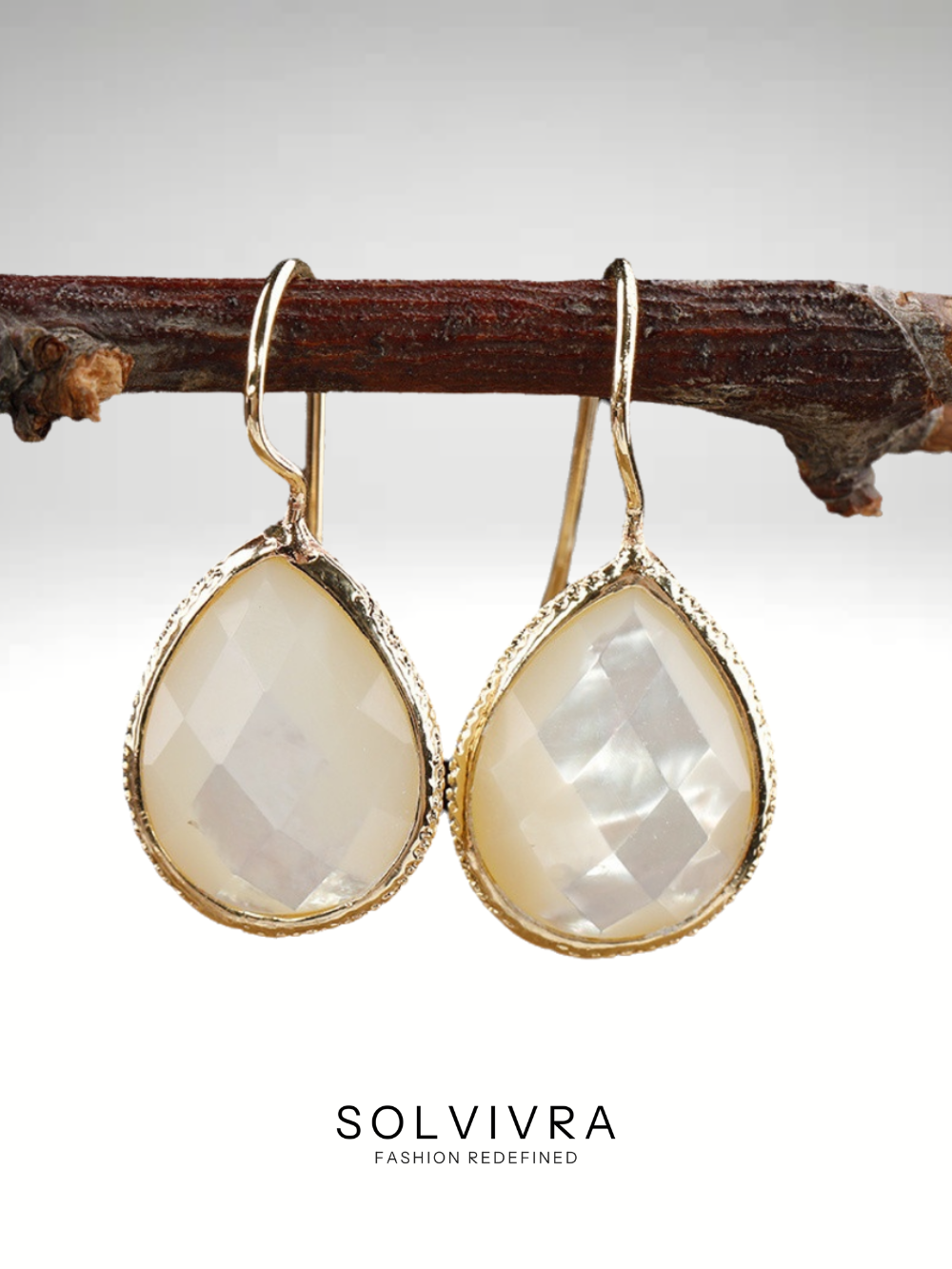 Solvivra Crystal Rainfall Drop Earrings