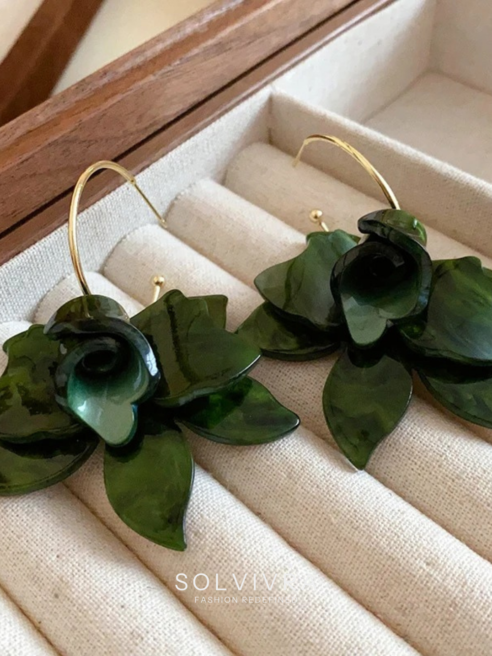 Solvivra Blossom Hoop Earrings