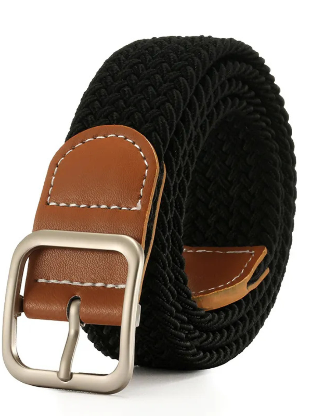 Solvivra Square Chic Braided Canvas Belt