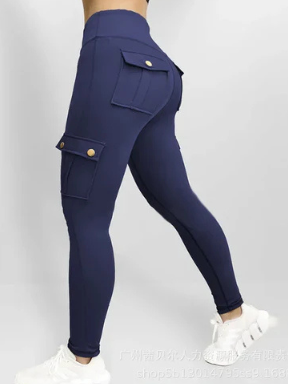 Solvivra High Waist Cargo Fit Pants