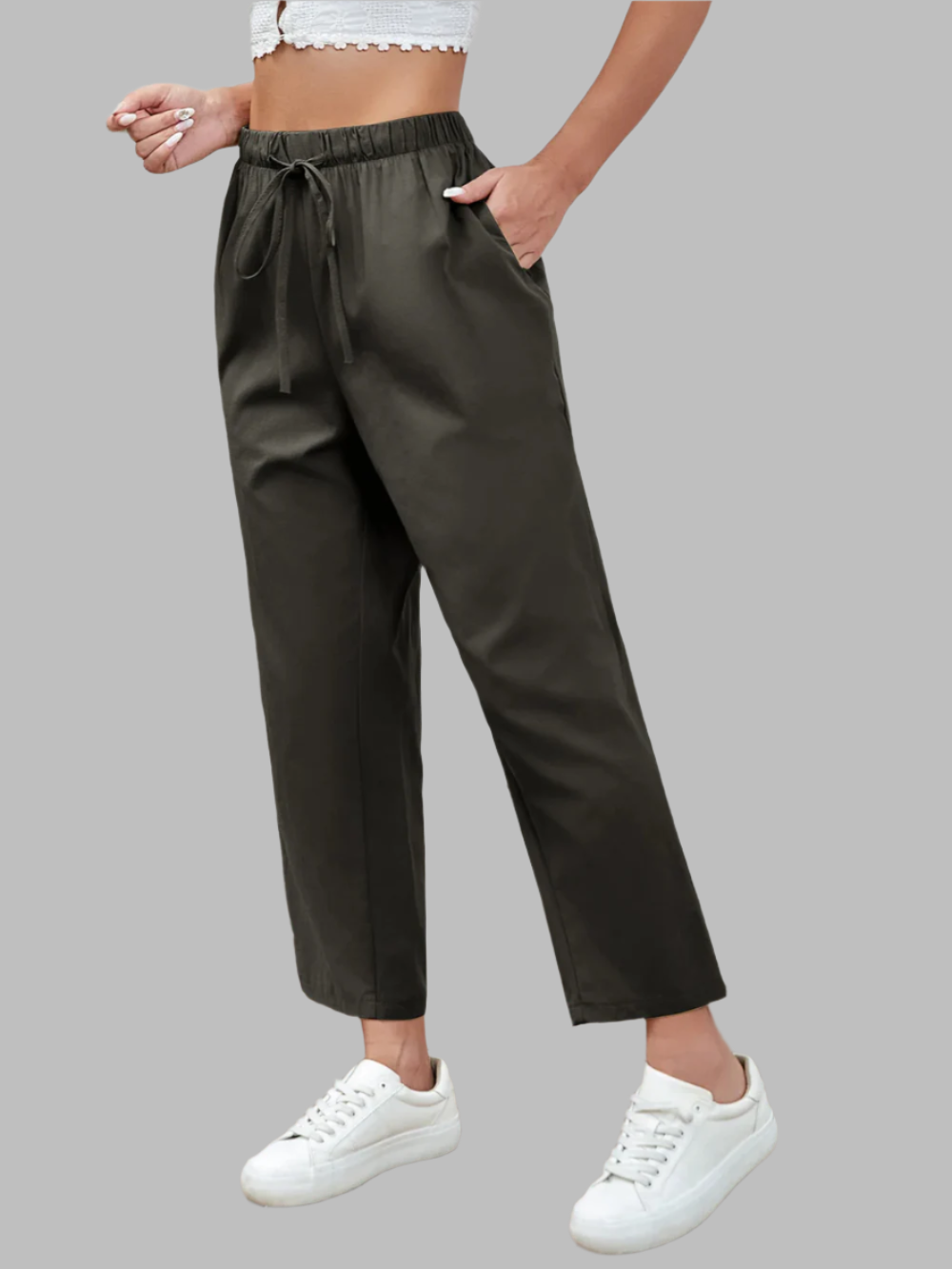 Solvivra Still Cotton Cropped Pants