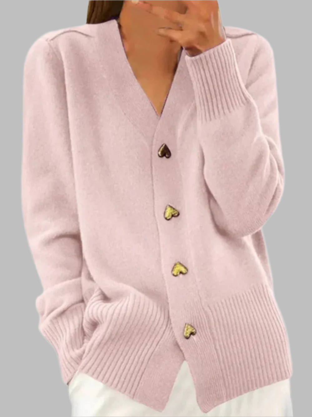Solvivra LoveLoop Button Cardigan