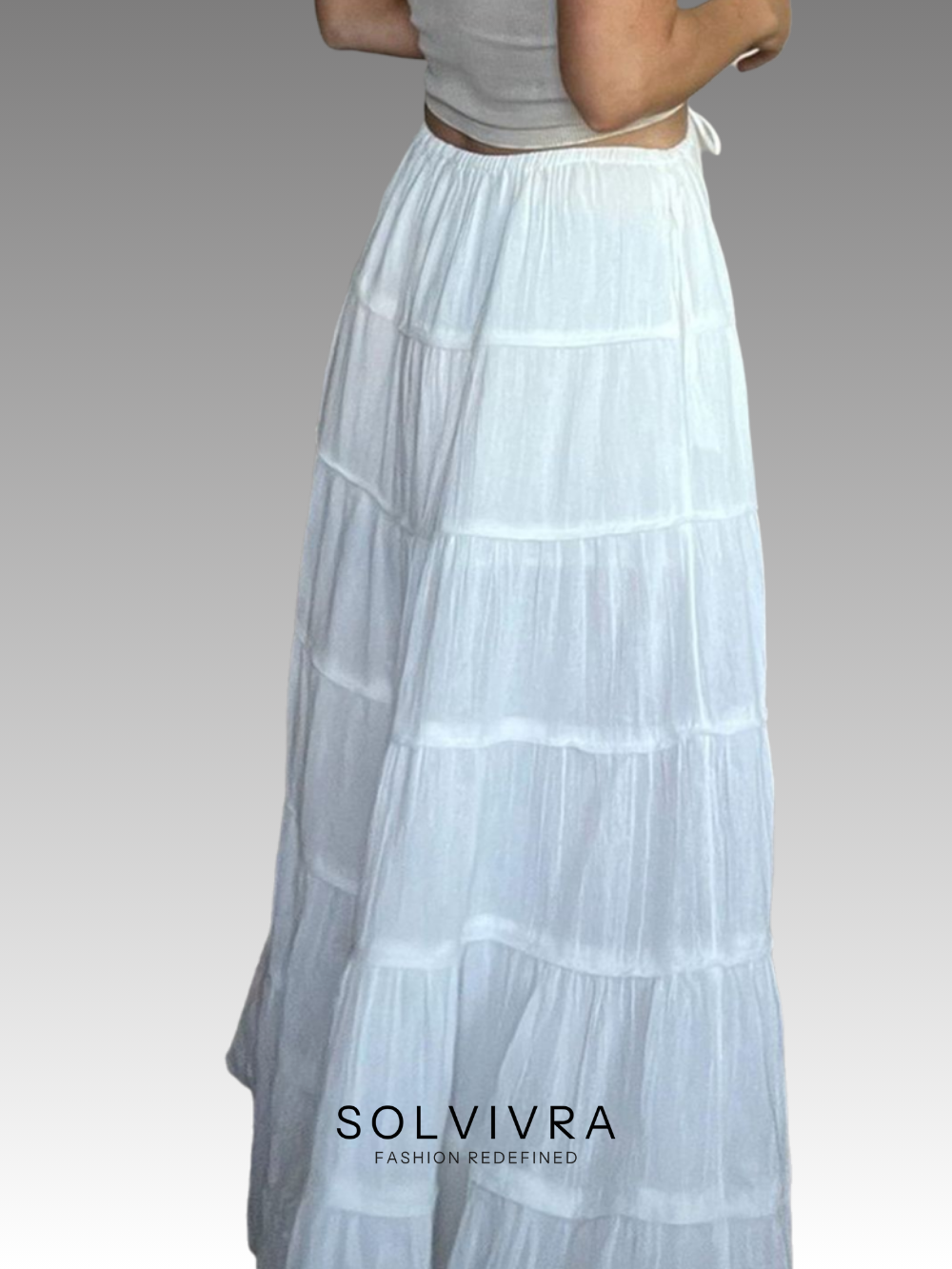 Solvivra Drawn to Drape Maxi Skirt
