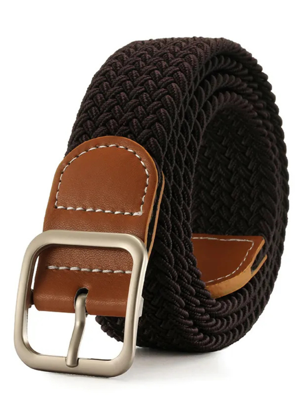 Solvivra Square Chic Braided Canvas Belt