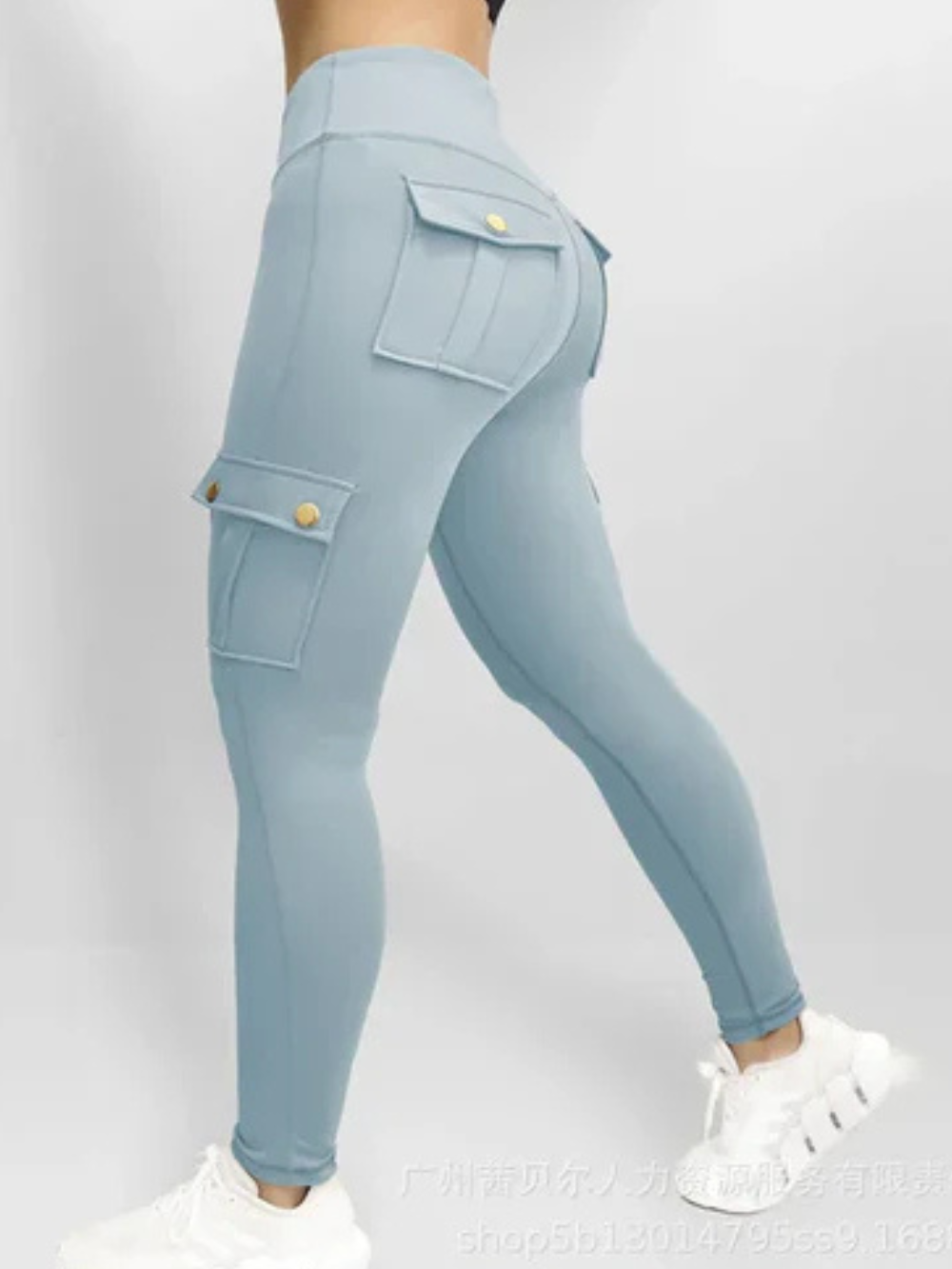 Solvivra High Waist Cargo Fit Pants