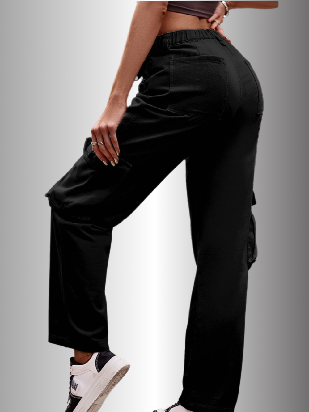 Solvivra Off-Duty Loose Cargo Pants