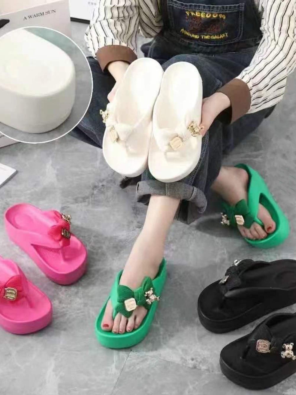 Solvivra Cuddle Wings EVA Platform Slippers