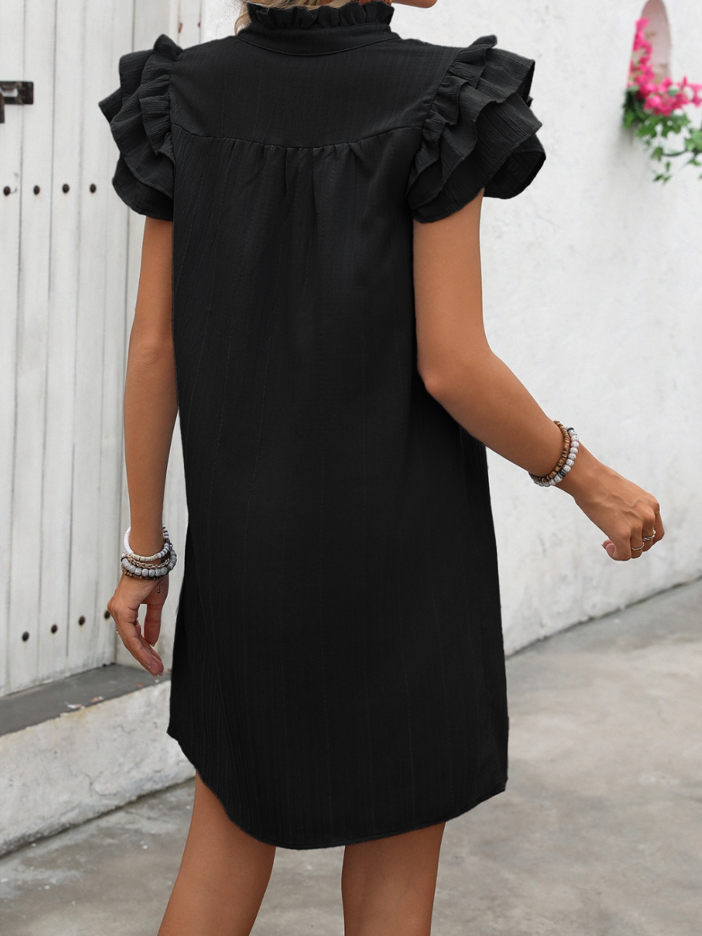 Solvivra Ivy Charm Ruffle Mini Dress