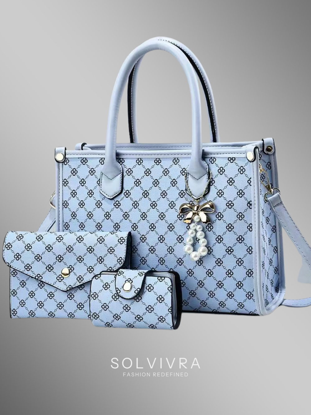 Solvivra ÉléganceTrio – 3-in-1 Luxe Handbag Set