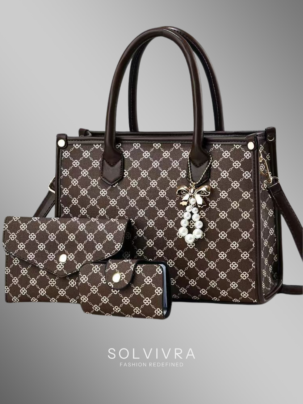 Solvivra ÉléganceTrio – 3-in-1 Luxe Handbag Set