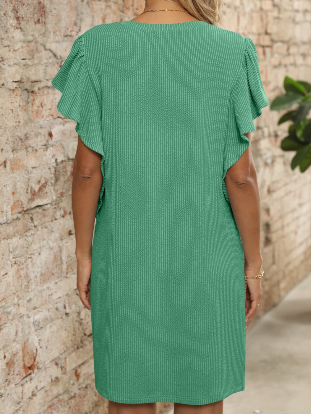 Solvivra Flirtiva Ruffle Mini Dress