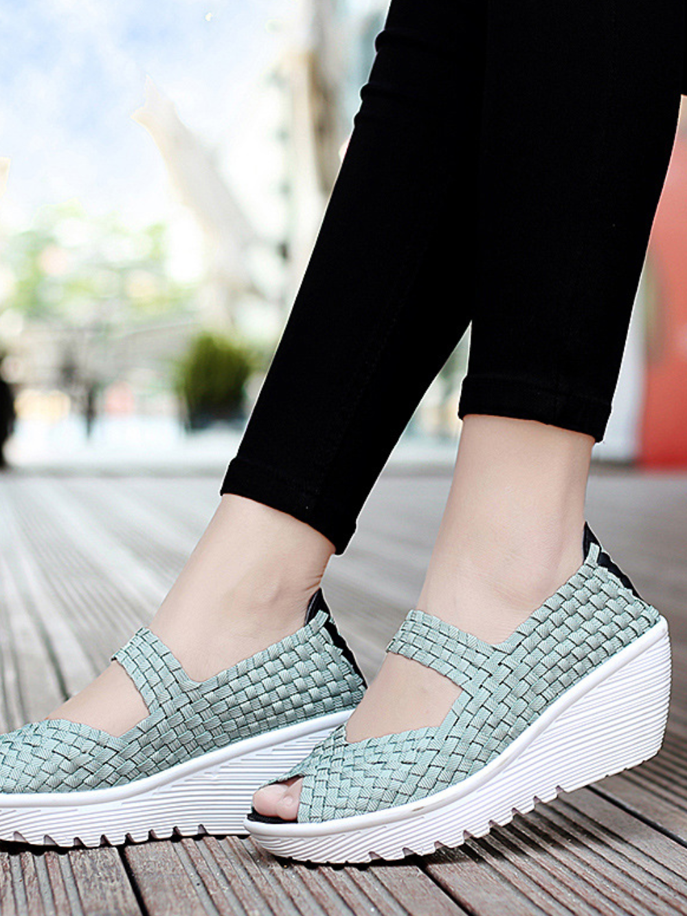 Solvivra Breathe Weave Summer Pumps