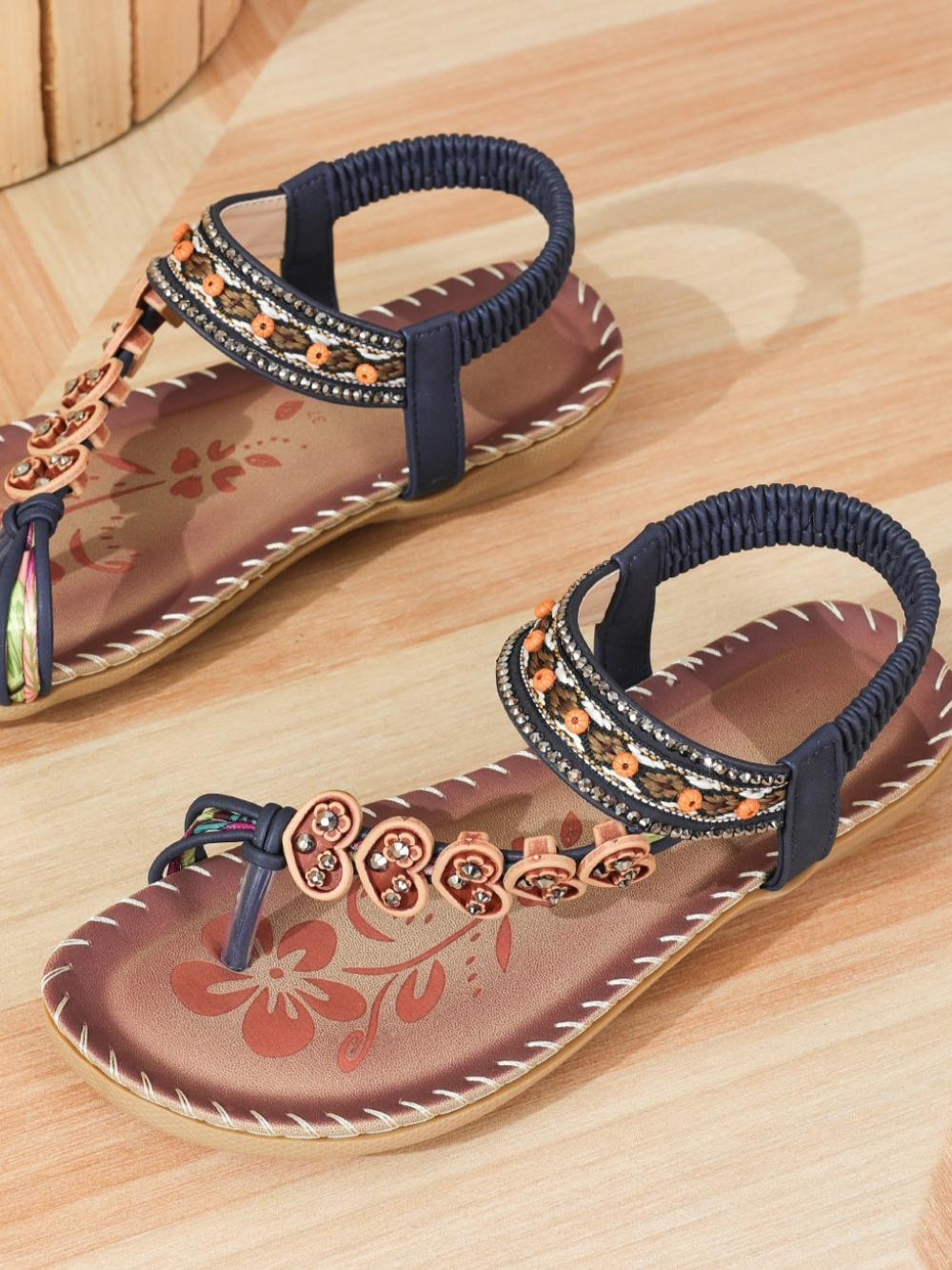 Solvivra Boho Luxe Flat Sandals