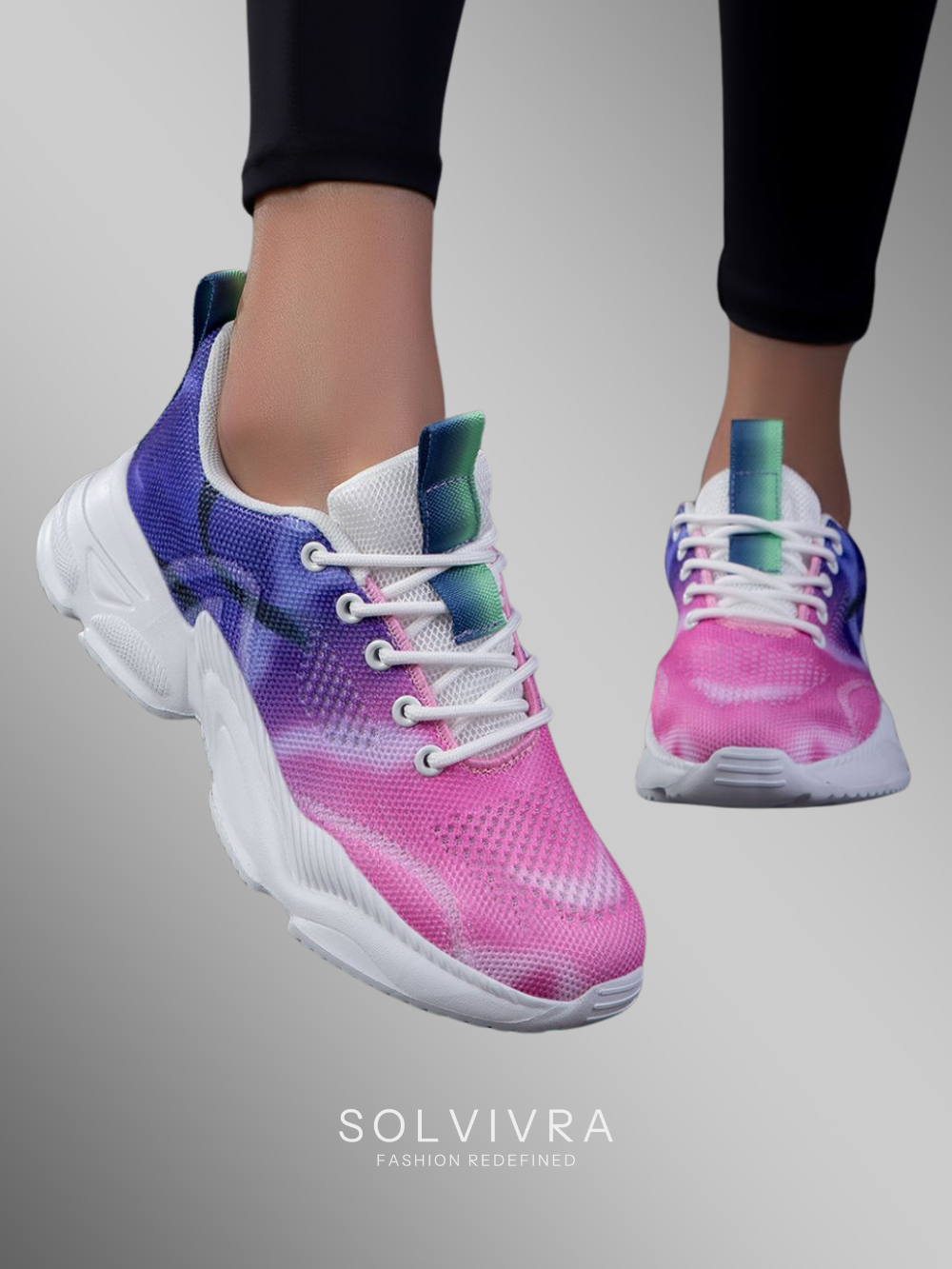 Solvivra Sky Dye Mesh Comfort Sneakers