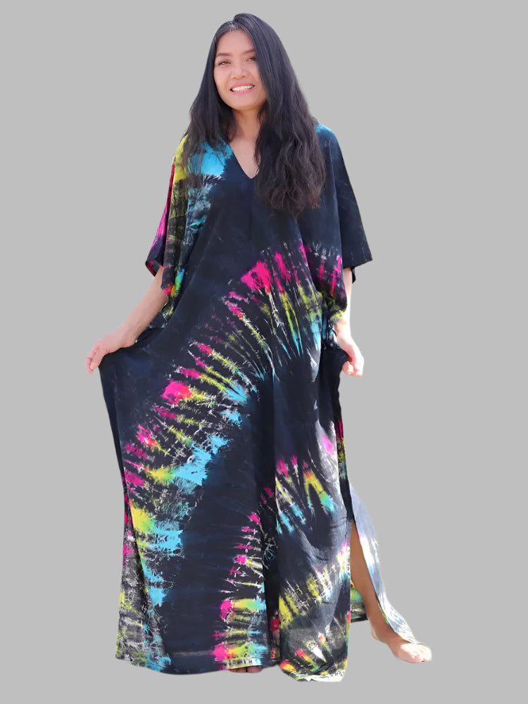 Solvivra Boho Bliss Batwing Maxi Dress 
