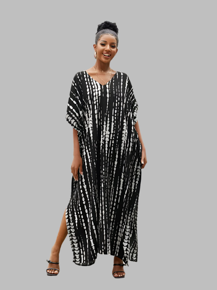 Solvivra Boho Bliss Batwing Maxi Dress 