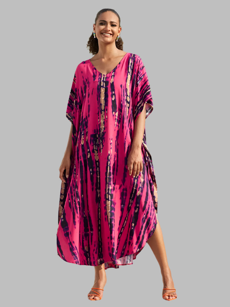 Solvivra Boho Bliss Batwing Maxi Dress 