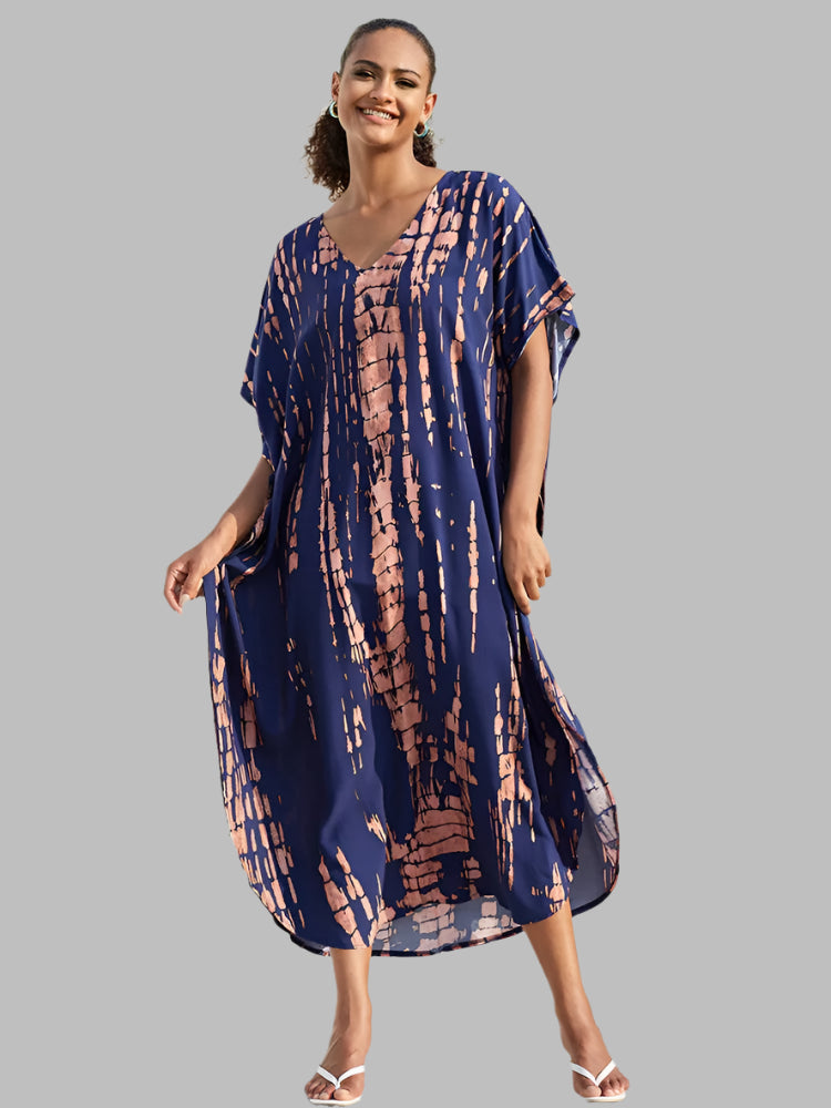 Solvivra Boho Bliss Batwing Maxi Dress 