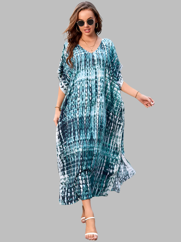 Solvivra Boho Bliss Batwing Maxi Dress 