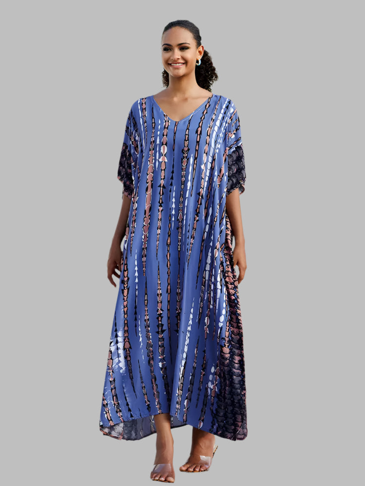 Solvivra Boho Bliss Batwing Maxi Dress 