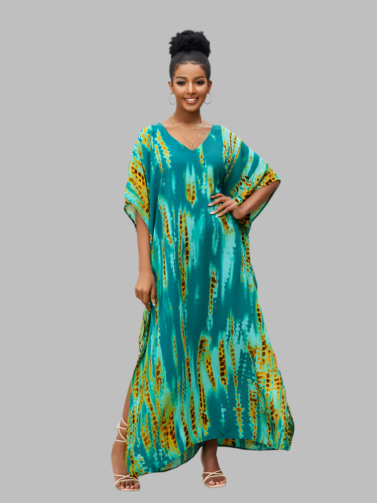 Solvivra Boho Bliss Batwing Maxi Dress 