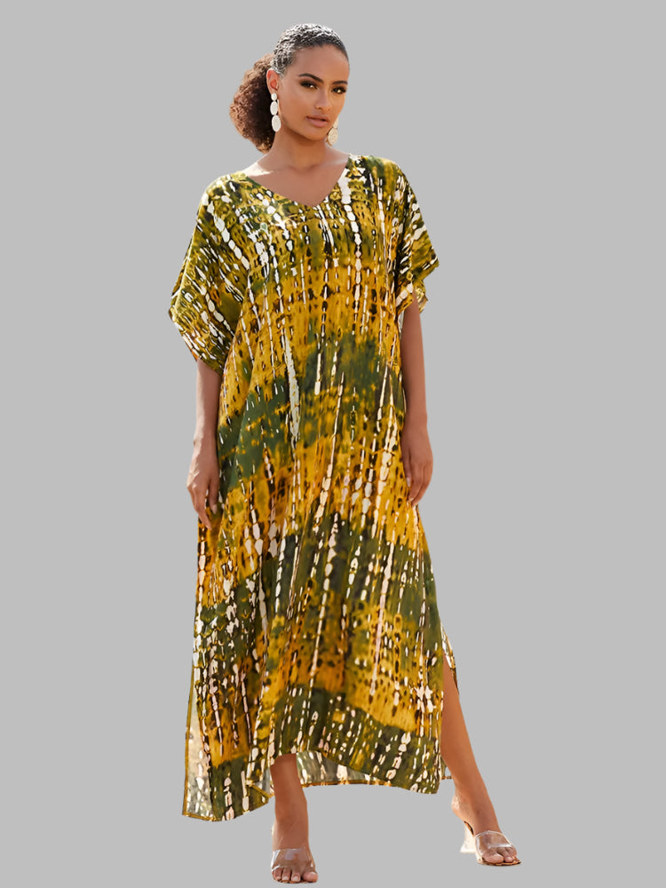 Solvivra Boho Bliss Batwing Maxi Dress 