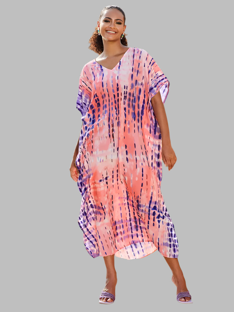 Solvivra Boho Bliss Batwing Maxi Dress 