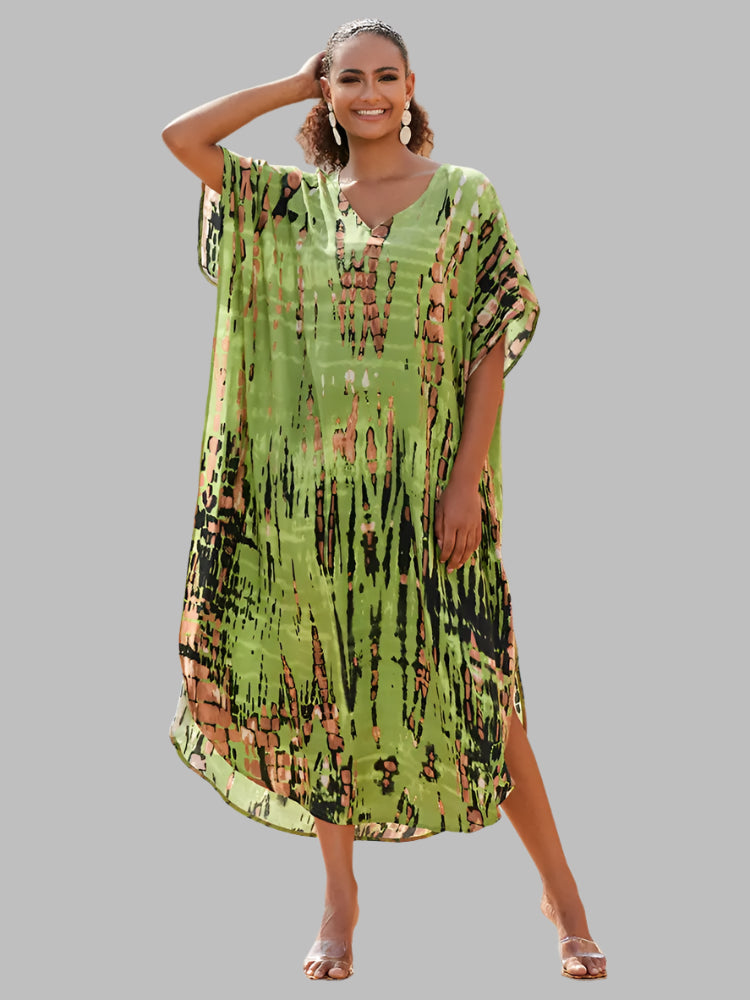 Solvivra Boho Bliss Batwing Maxi Dress 