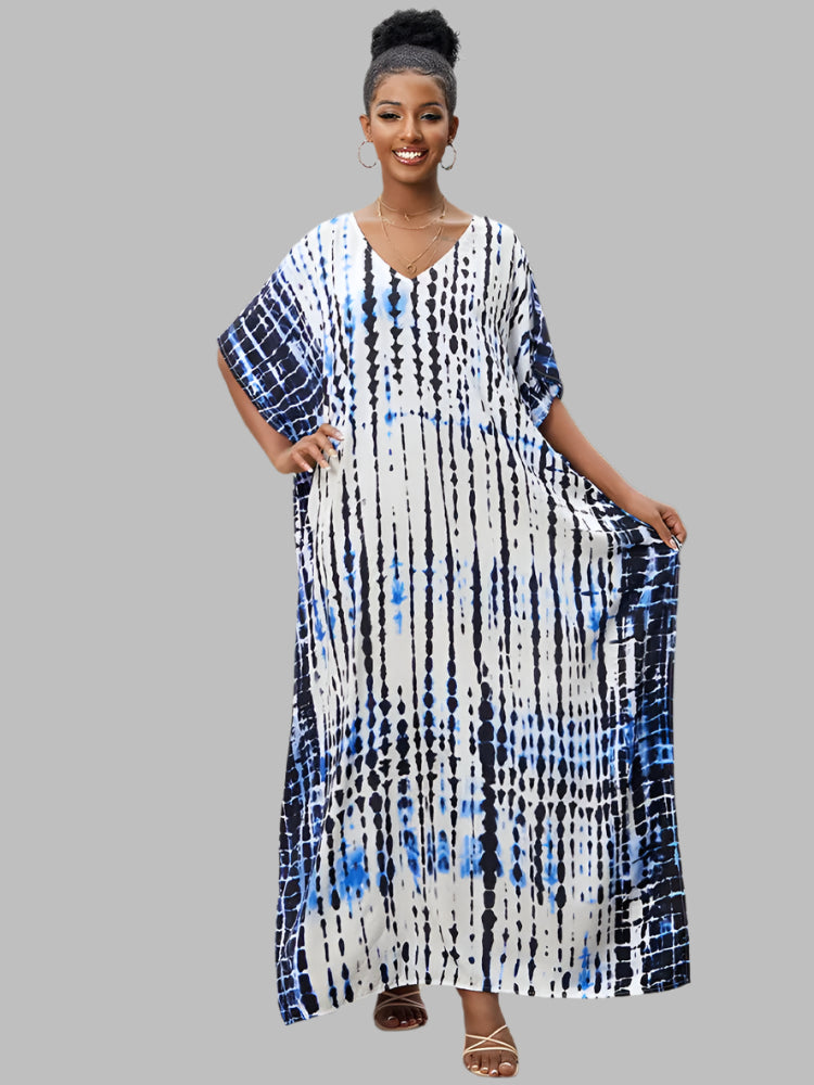 Solvivra Boho Bliss Batwing Maxi Dress 