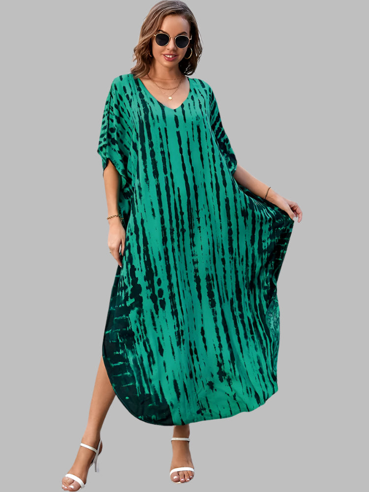 Solvivra Boho Bliss Batwing Maxi Dress 