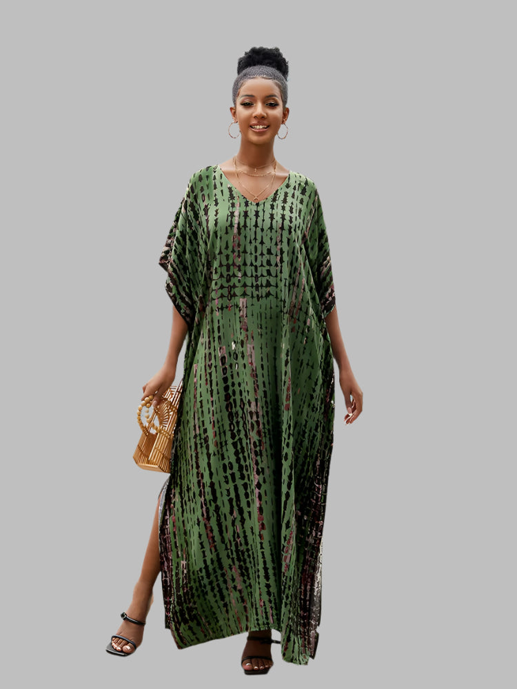 Solvivra Boho Bliss Batwing Maxi Dress 