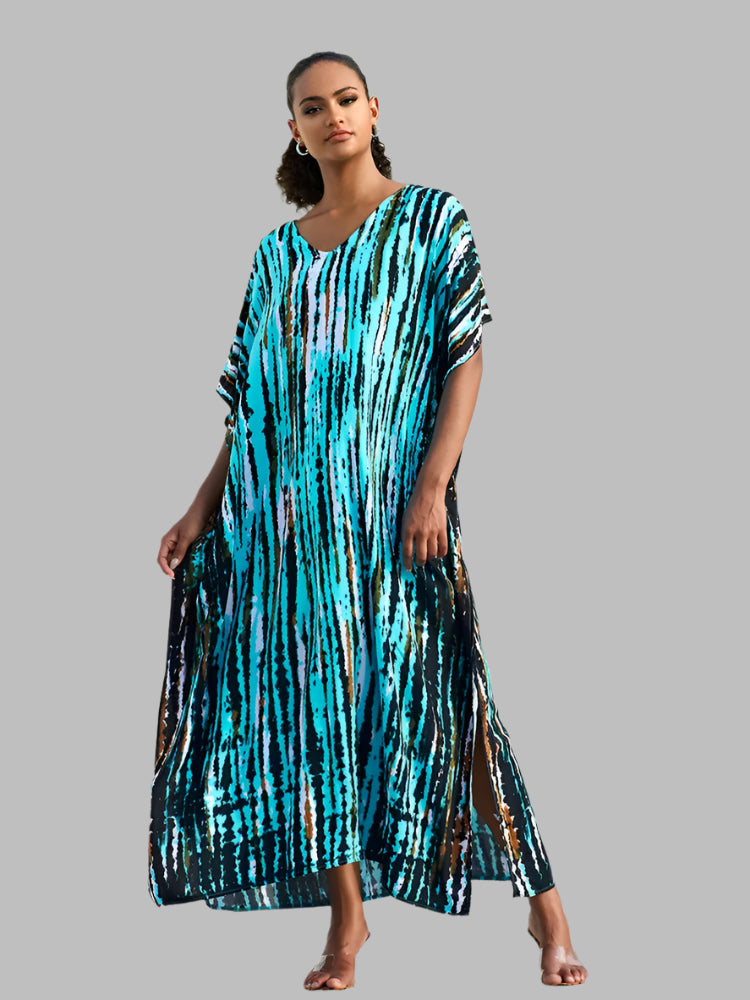 Solvivra Boho Bliss Batwing Maxi Dress 