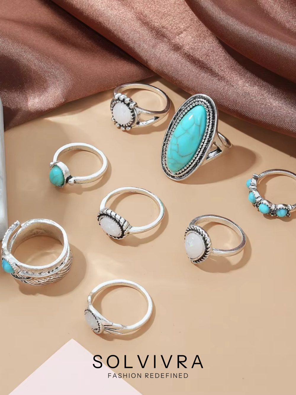 Solvivra Mystic Meadow Ring Set
