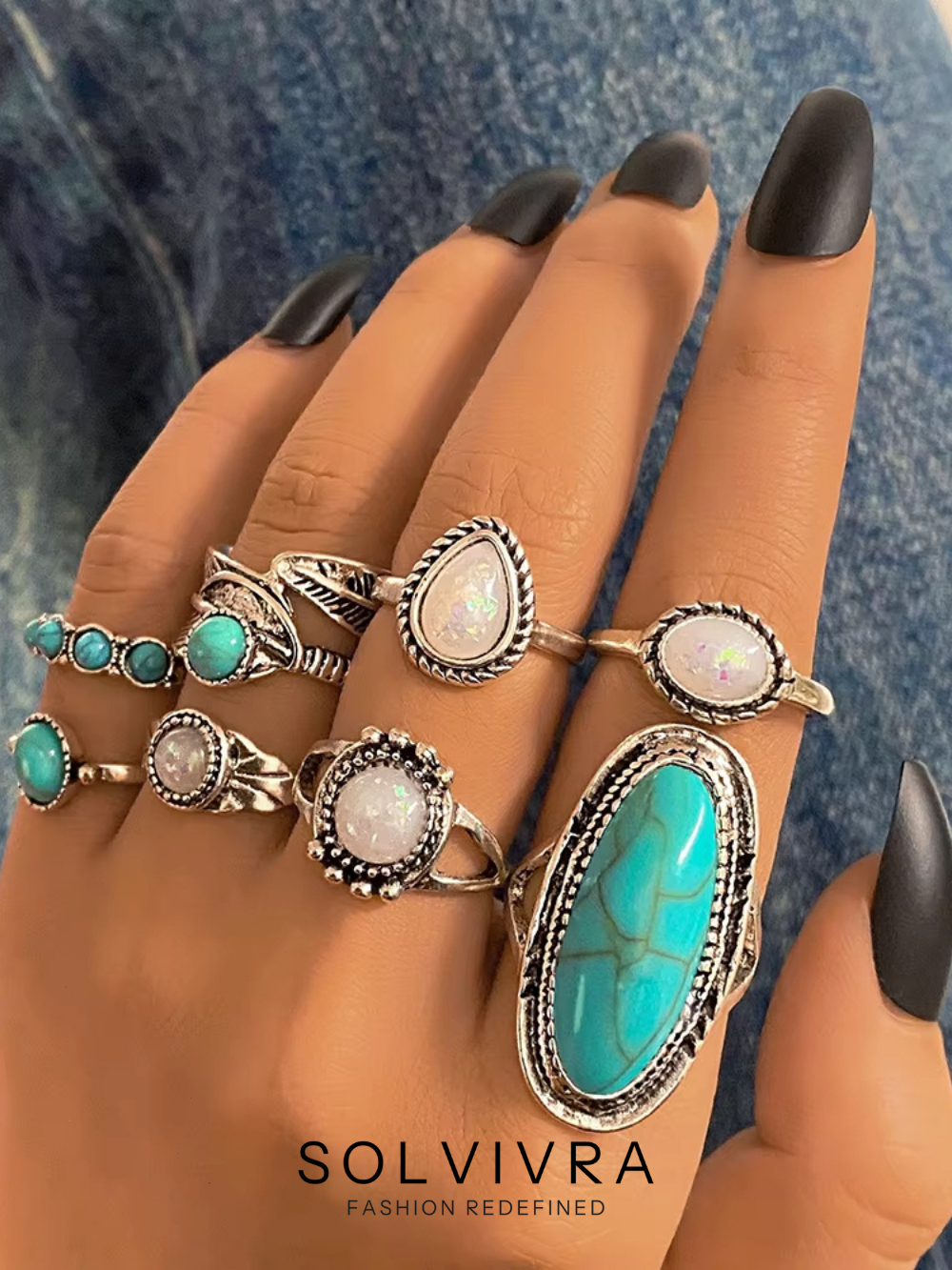 Solvivra Mystic Meadow Ring Set