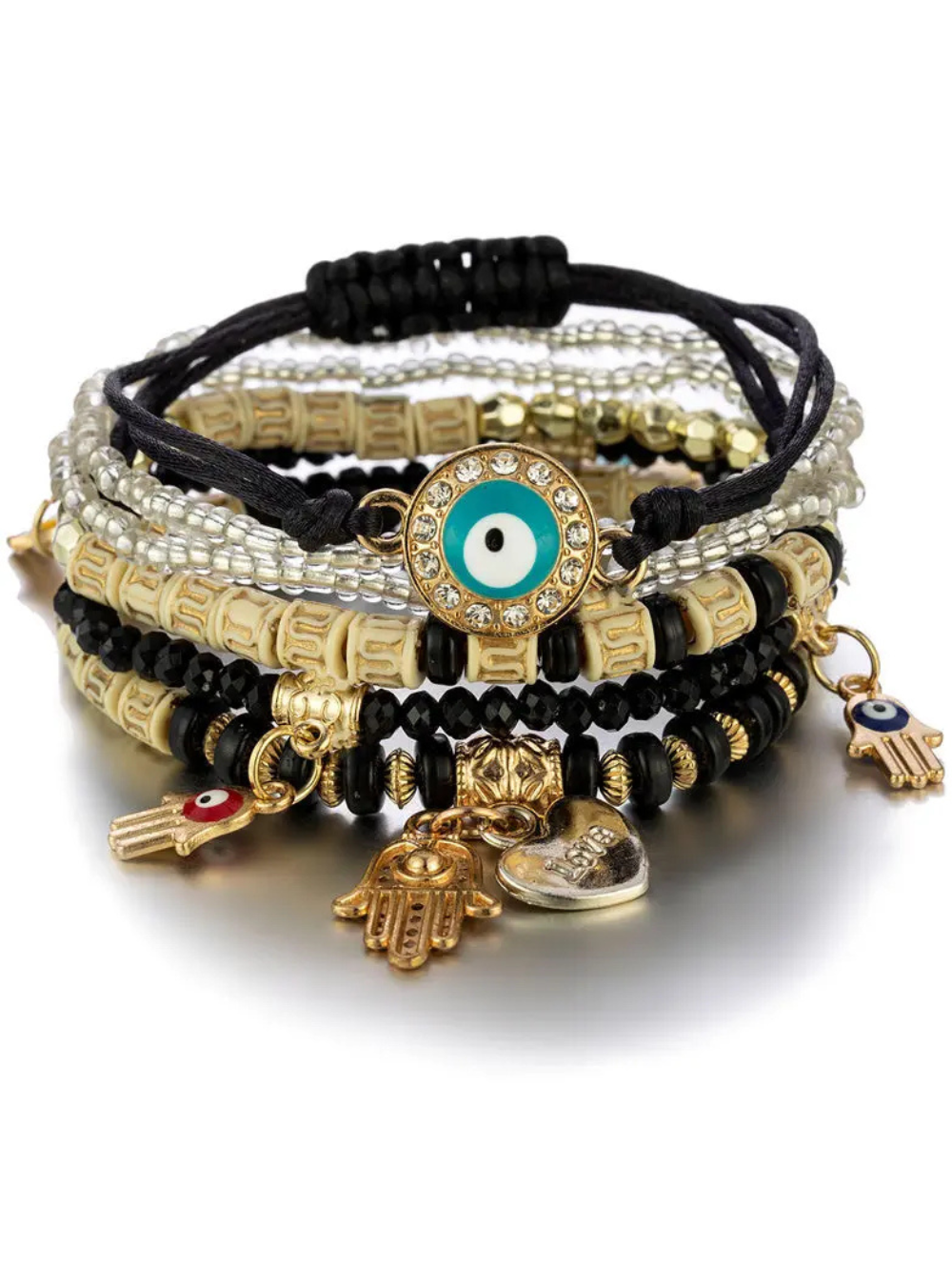 Solvivra Boho Charm Bracelet - 6Pcs/Set
